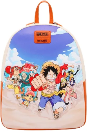 Loungefly One Piece Group Beach Mini Backpack MULTI NONE