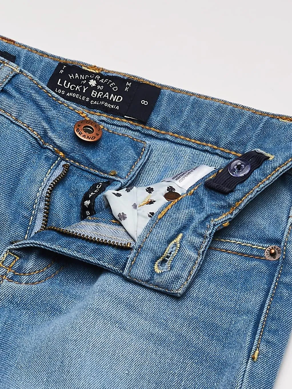 Lucky Brand Girls' Bootcut Fit Stretch Denim Jean with Zipper Closure & Pocket S
