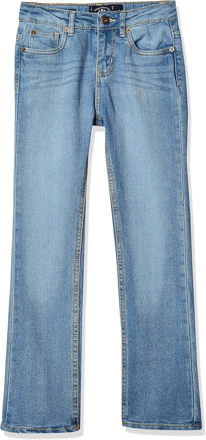 Lucky Brand Girls' Bootcut Fit Stretch Denim Jean with Zipper Closure & Pocket S