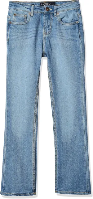 Lucky Brand Girls' Bootcut Fit Stretch Denim Jean with Zipper Closure & Pocket S