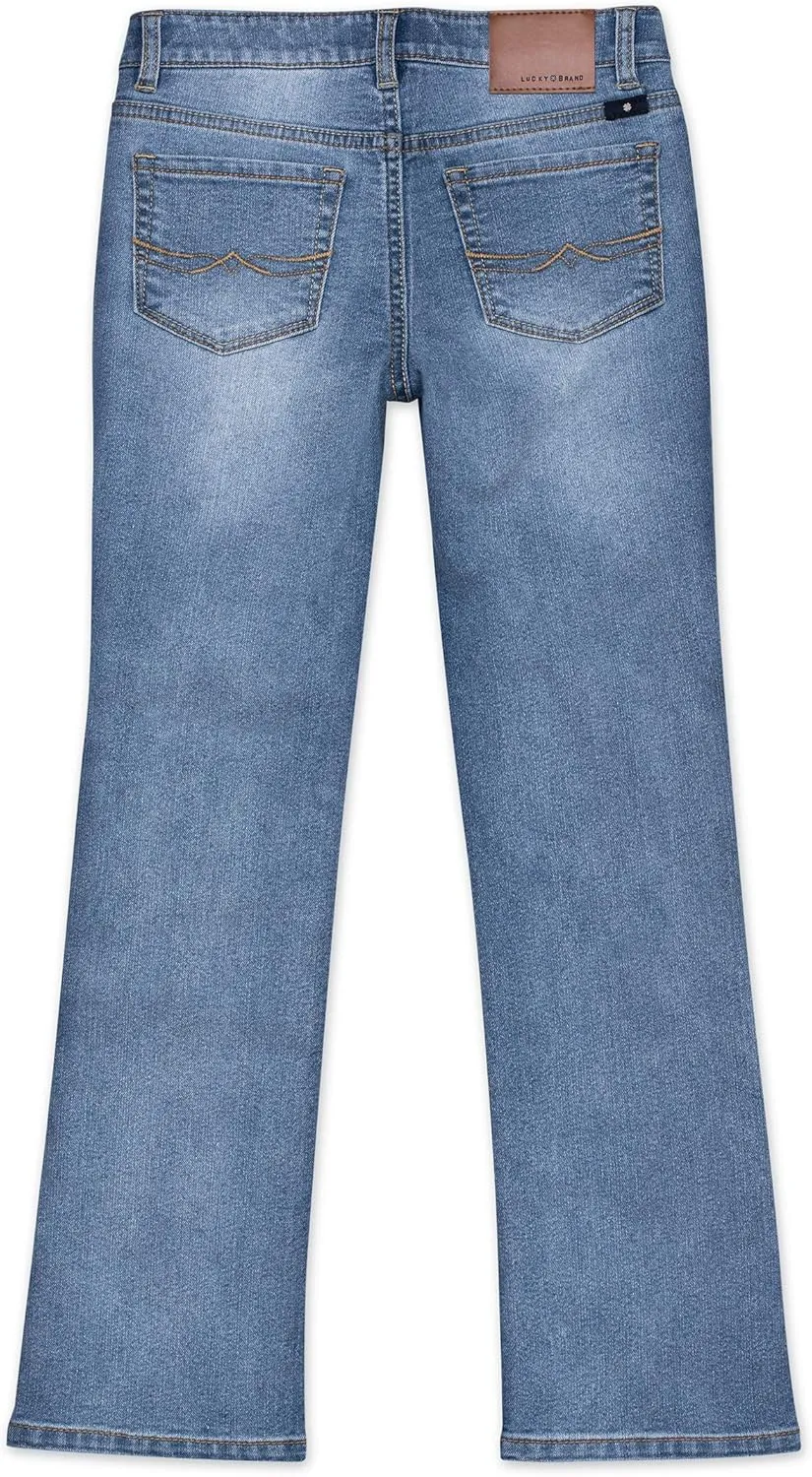 Lucky Brand Girls' Bootcut Fit Stretch Denim Jean with Zipper Closure & Pocket S