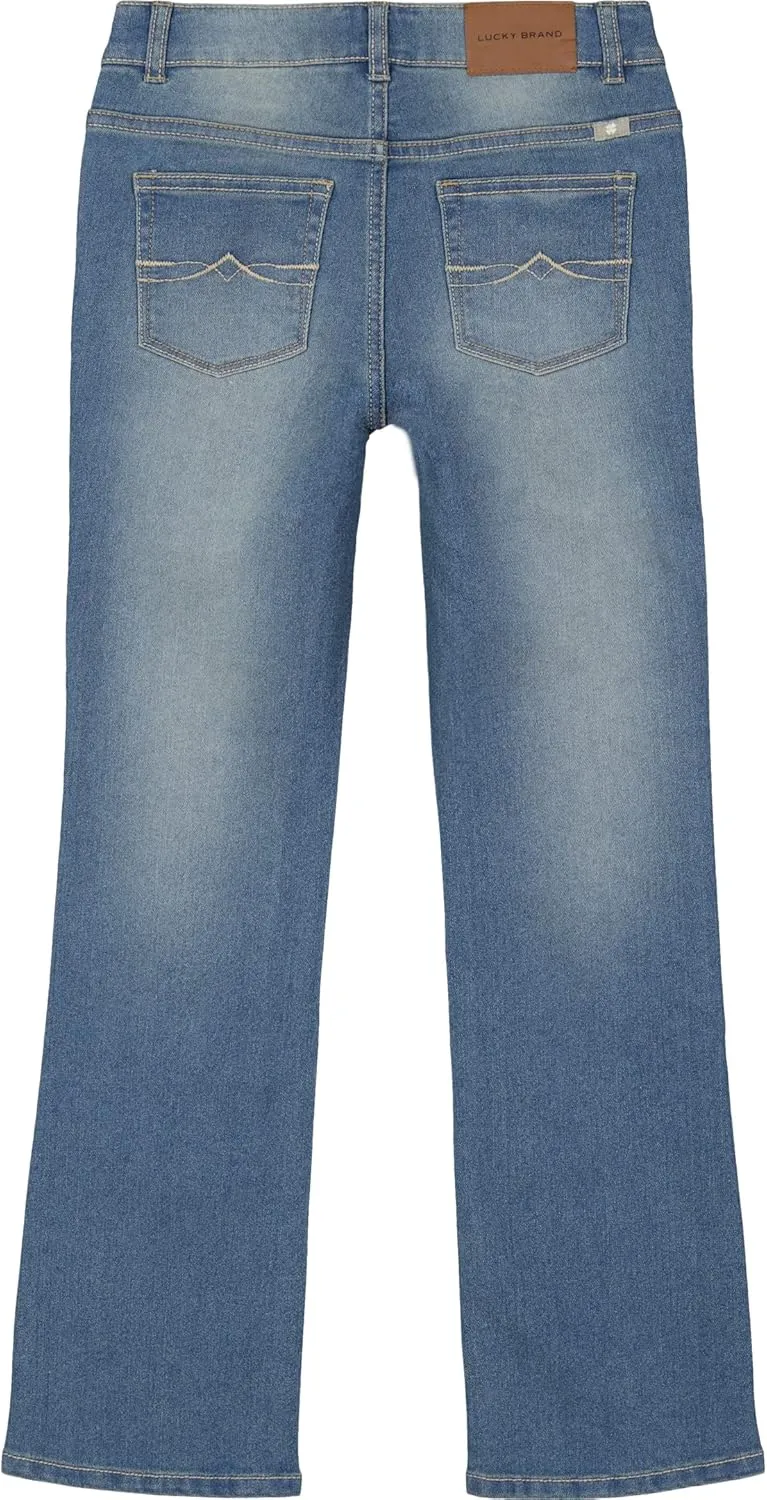 Lucky Brand Girls' Bootcut Fit Stretch Denim Jean with Zipper Closure & Pocket S