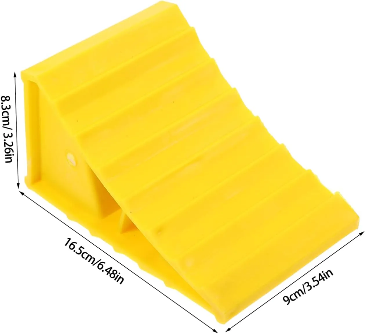 Luxshiny 2sets Travel Trailer Wheel Chocks Trailer Wheel Stabilizer Rv Chocks Abs Wedge Block Versatile Use 2pcs*2