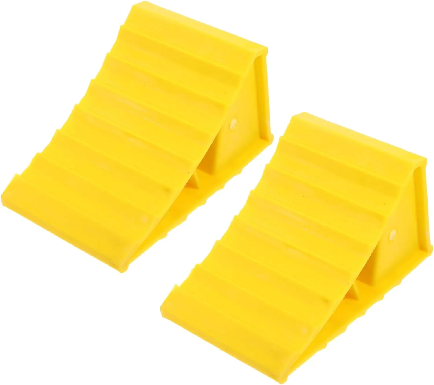 Luxshiny 2sets Travel Trailer Wheel Chocks Trailer Wheel Stabilizer Rv Chocks Abs Wedge Block Versatile Use 2pcs*2