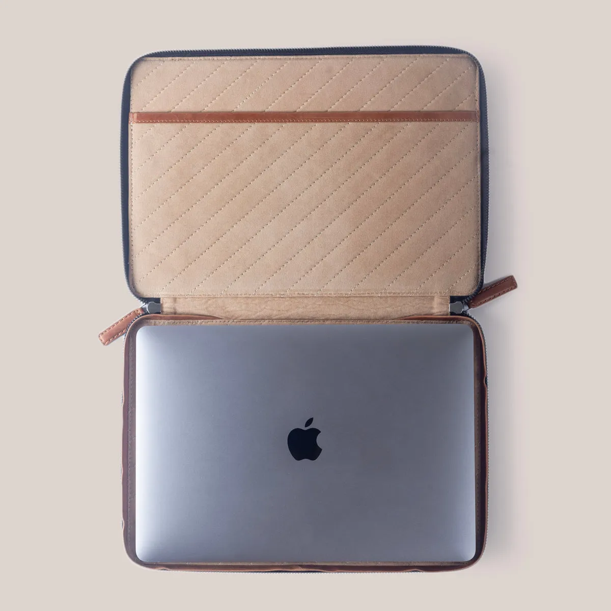 MacBook Zippered Laptop Case - Burnt Tobacco