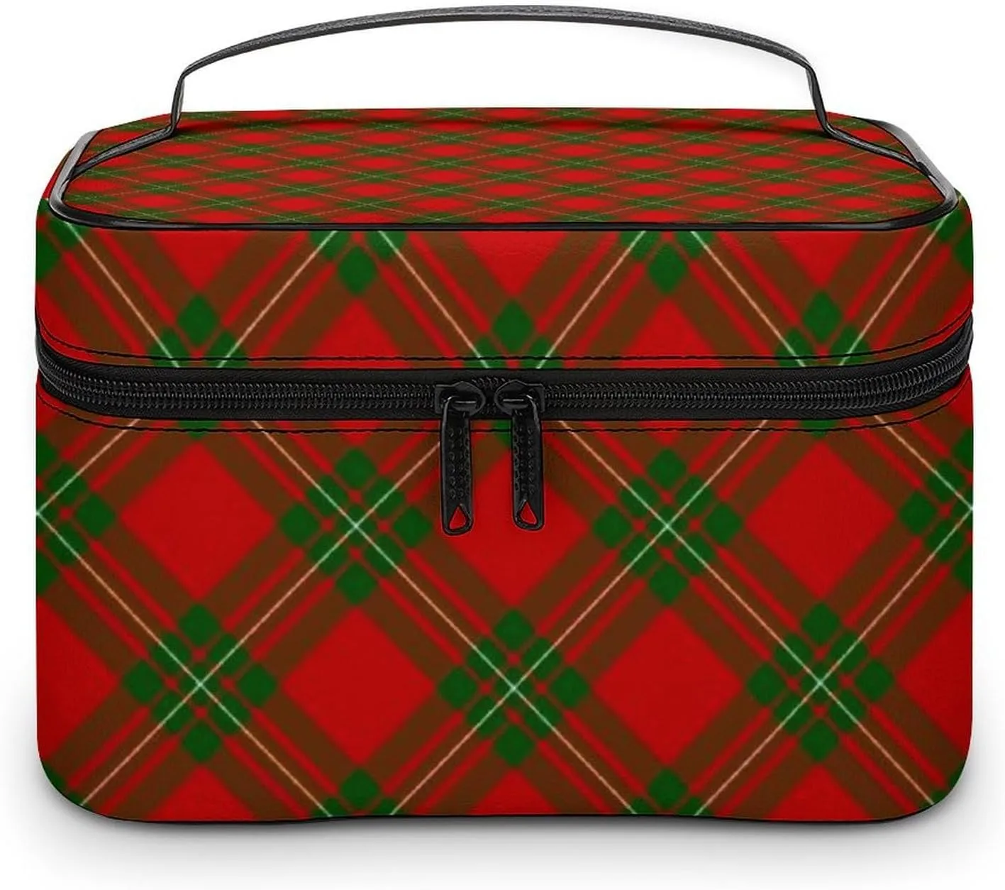 MacGregor Tartan Red Green Plaid Large Capacity Soft And High-value Practical Makeup And Wash Bag