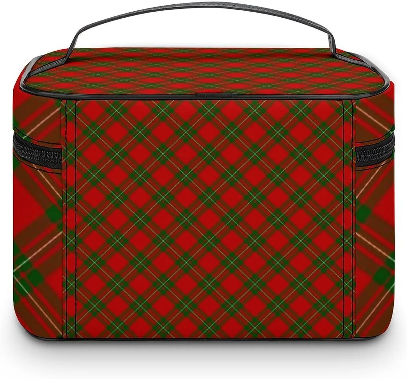 MacGregor Tartan Red Green Plaid Large Capacity Soft And High-value Practical Makeup And Wash Bag