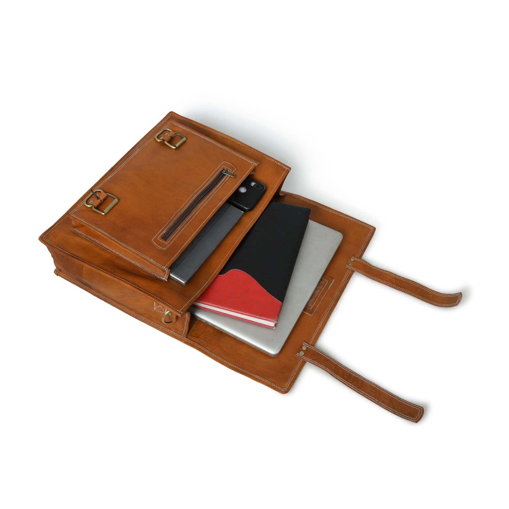 MaheTri 5G-enabled Brown Big Shockproof Pocket- Tan