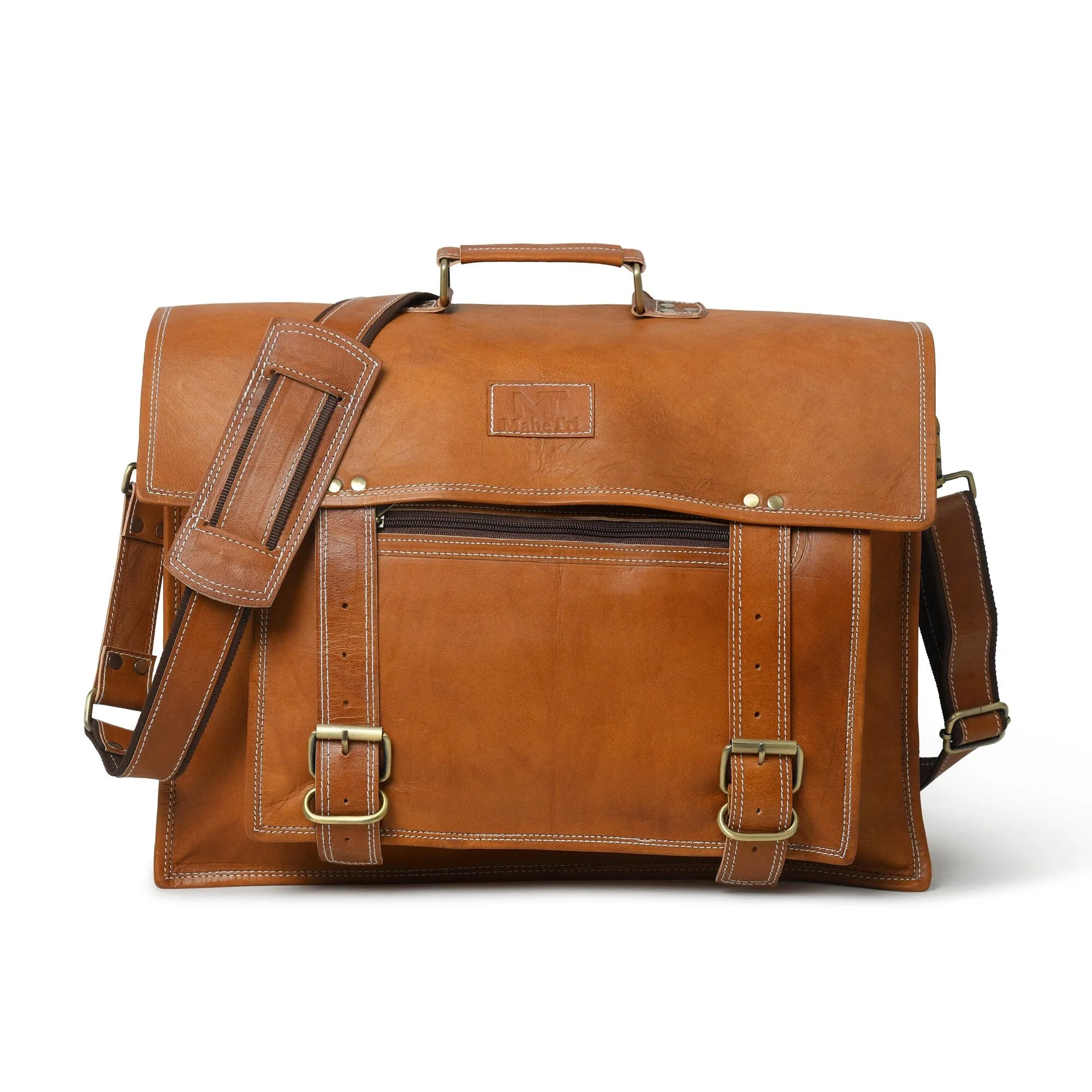 MaheTri 5G-enabled Brown Big Shockproof Pocket- Tan