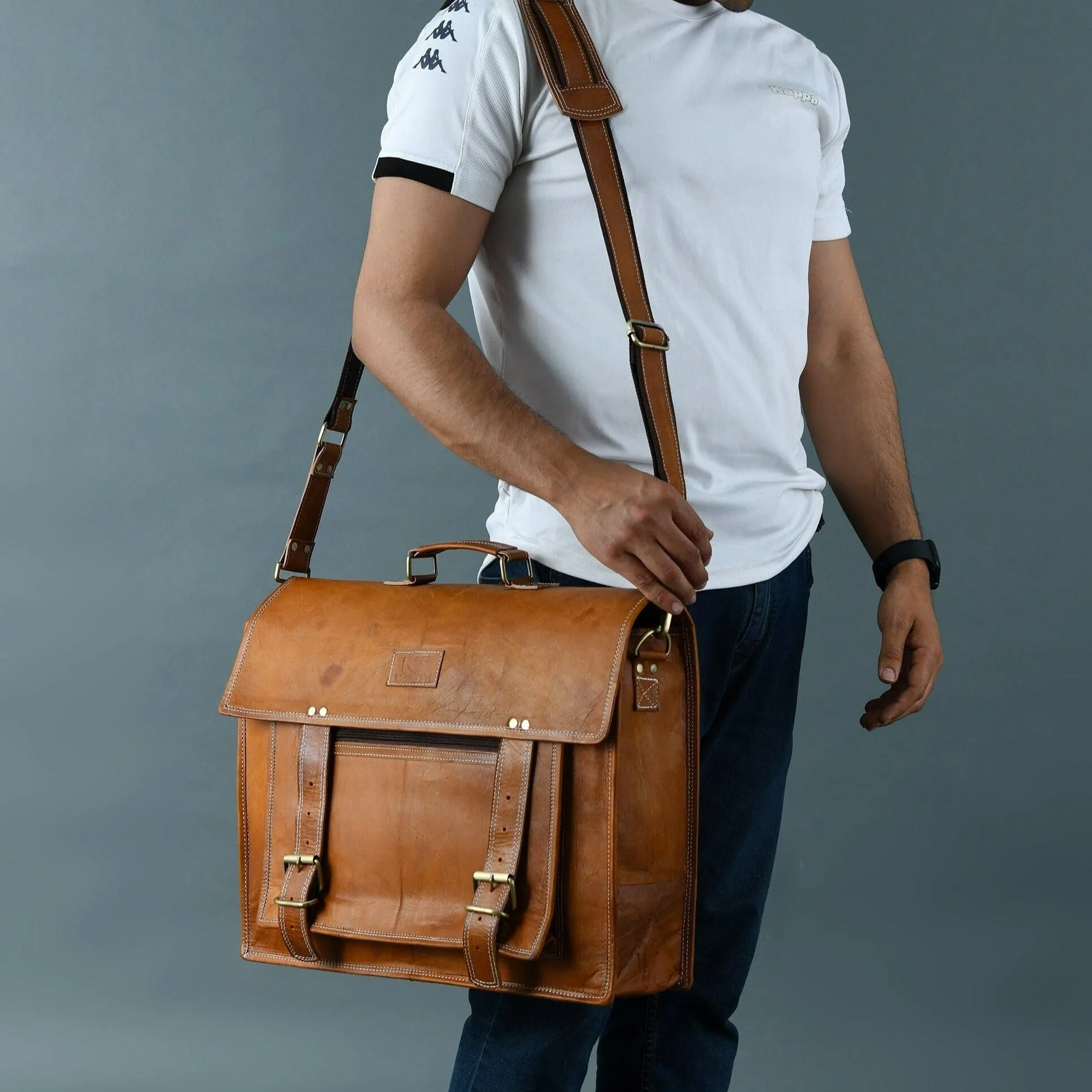 MaheTri 5G-enabled Brown Big Shockproof Pocket- Tan