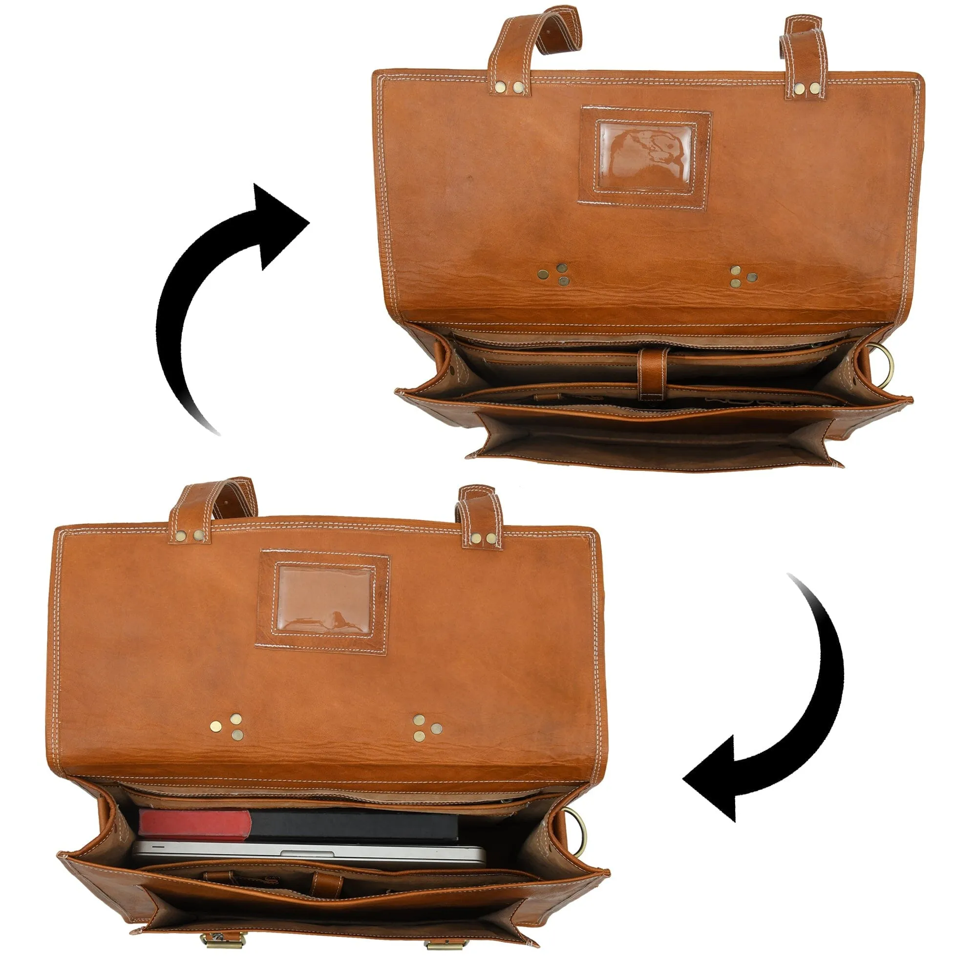 MaheTri 5G-enabled Brown Big Shockproof Pocket- Tan