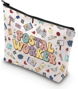 Mail Carrier Zipper Pouch Bag Themed Postal Worker Makeup Bag Essential Worker Gift (POSTAL WORKER)