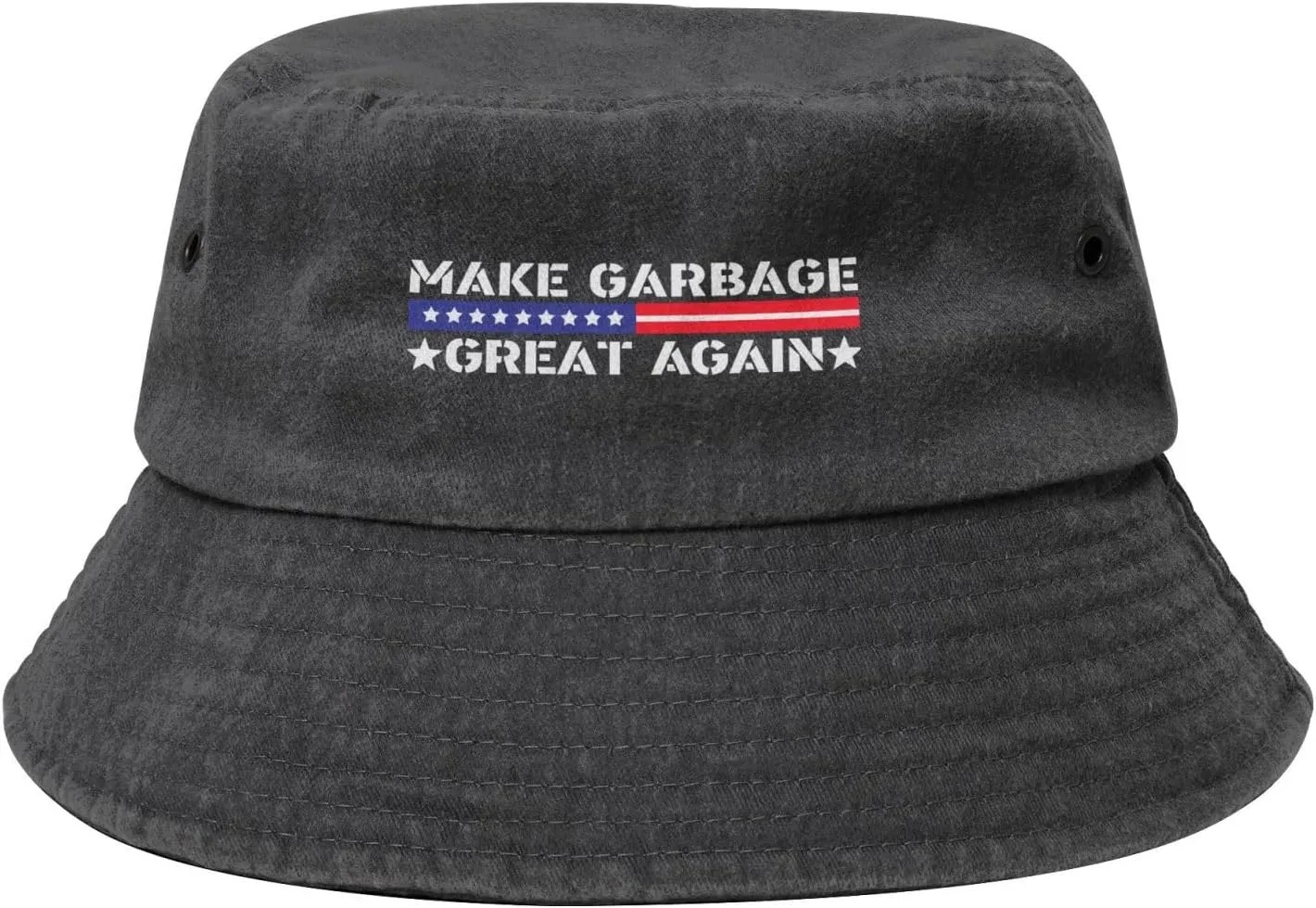 Make Garbage Great Again Fashion Cowboy Denim Fisherman Hat Outdoor Fishing Cap Sun