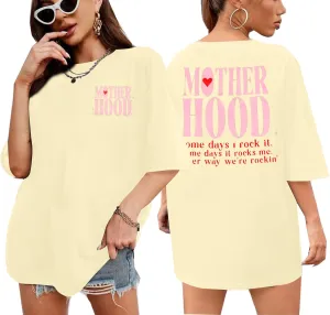 Mama Shirts Oversized Mom Shirt Motherhood Tshirt Some Days Tee Funny Short Sleeve Tops