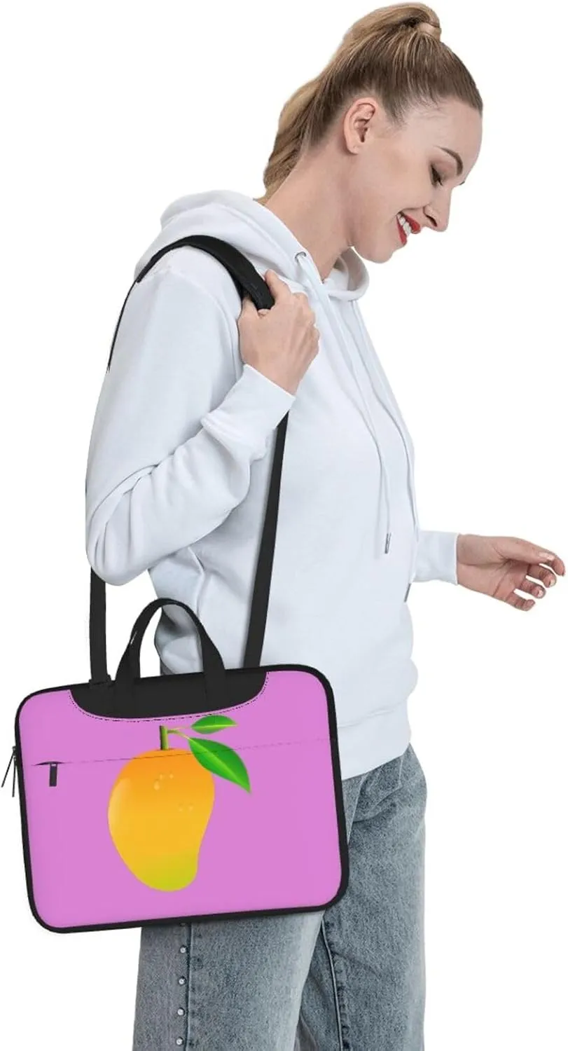 Mango Print Work Laptop Bag Stylish and Protective Laptop Case Briefcase for Men Women Office