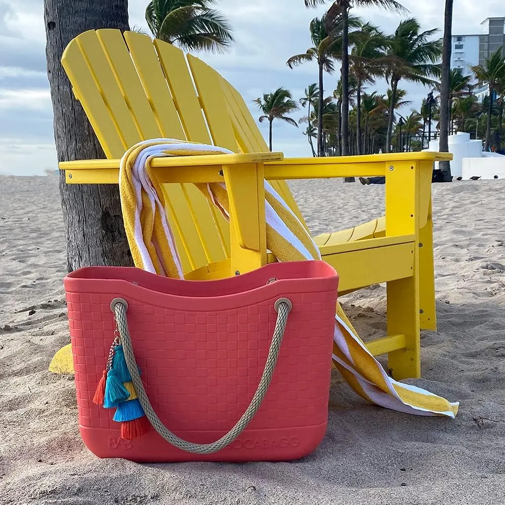 MauiBagg: Oversized Rubber Beach Bag Waterproof Sandproof, Washable Open Tote, For Beach Boat Pool & Sports