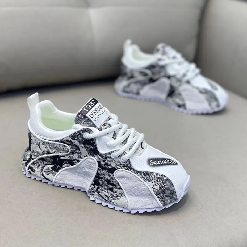 Men's Fashionable and Breathable Sports Shoes are Anti-Slip and wear-Resistant, Suitable for Casual Outdoor Activities