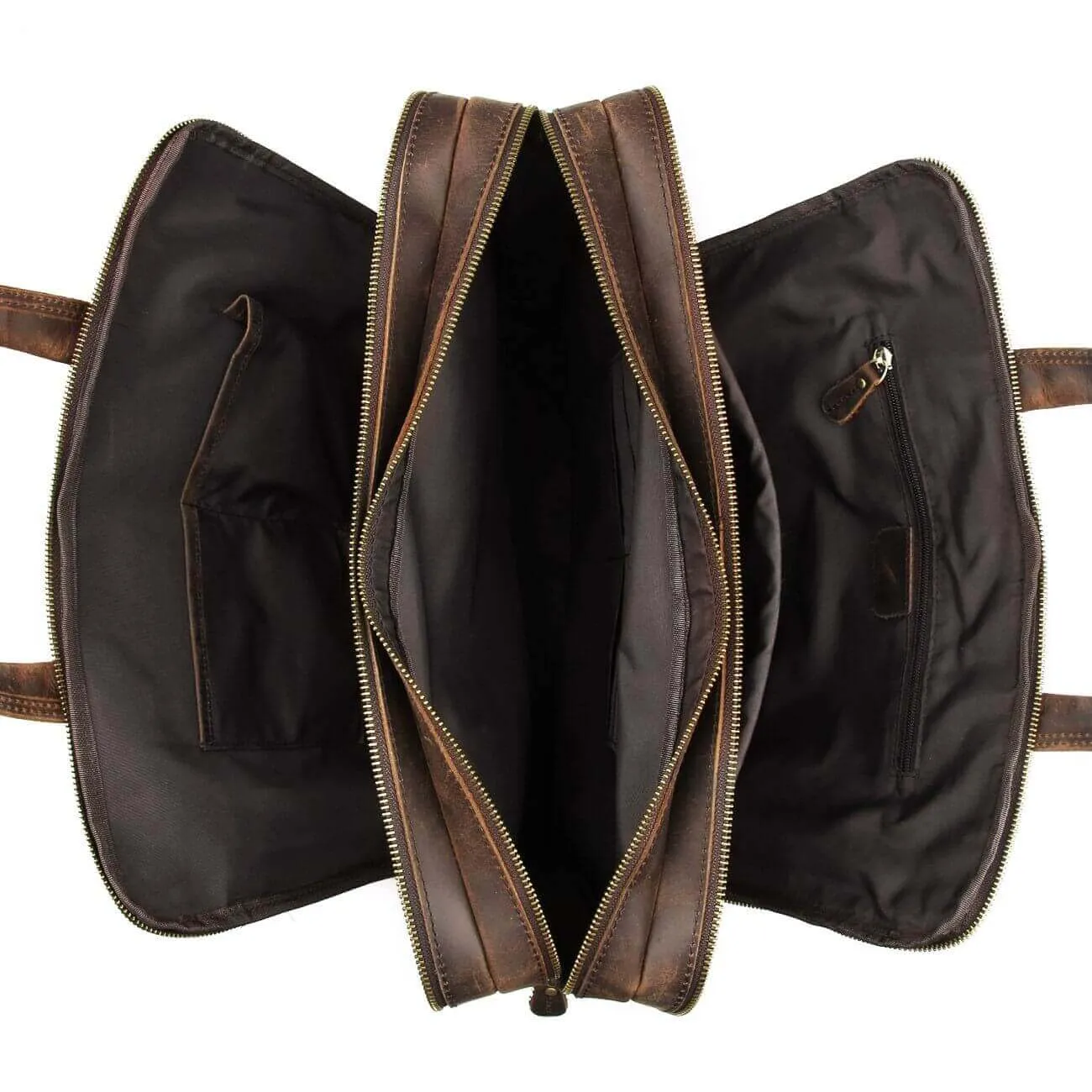Men's Leather Laptop Bag | Vintage Crazy Horse Work Bag