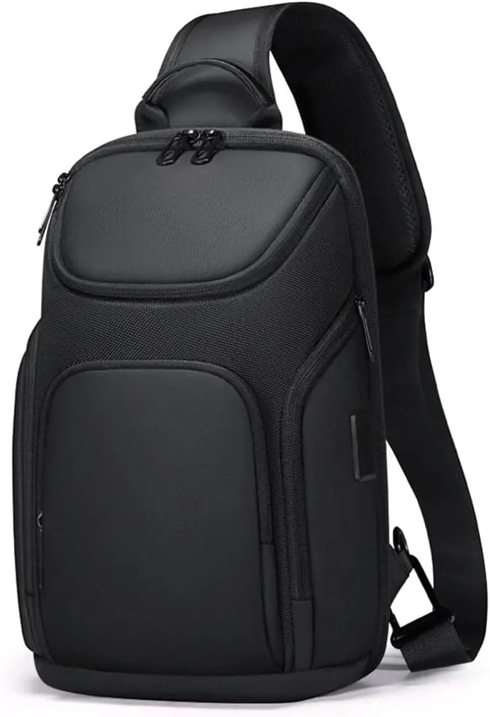Men's Shoulder Bag Waterproof Charging Cross Body Bag Chest Bag