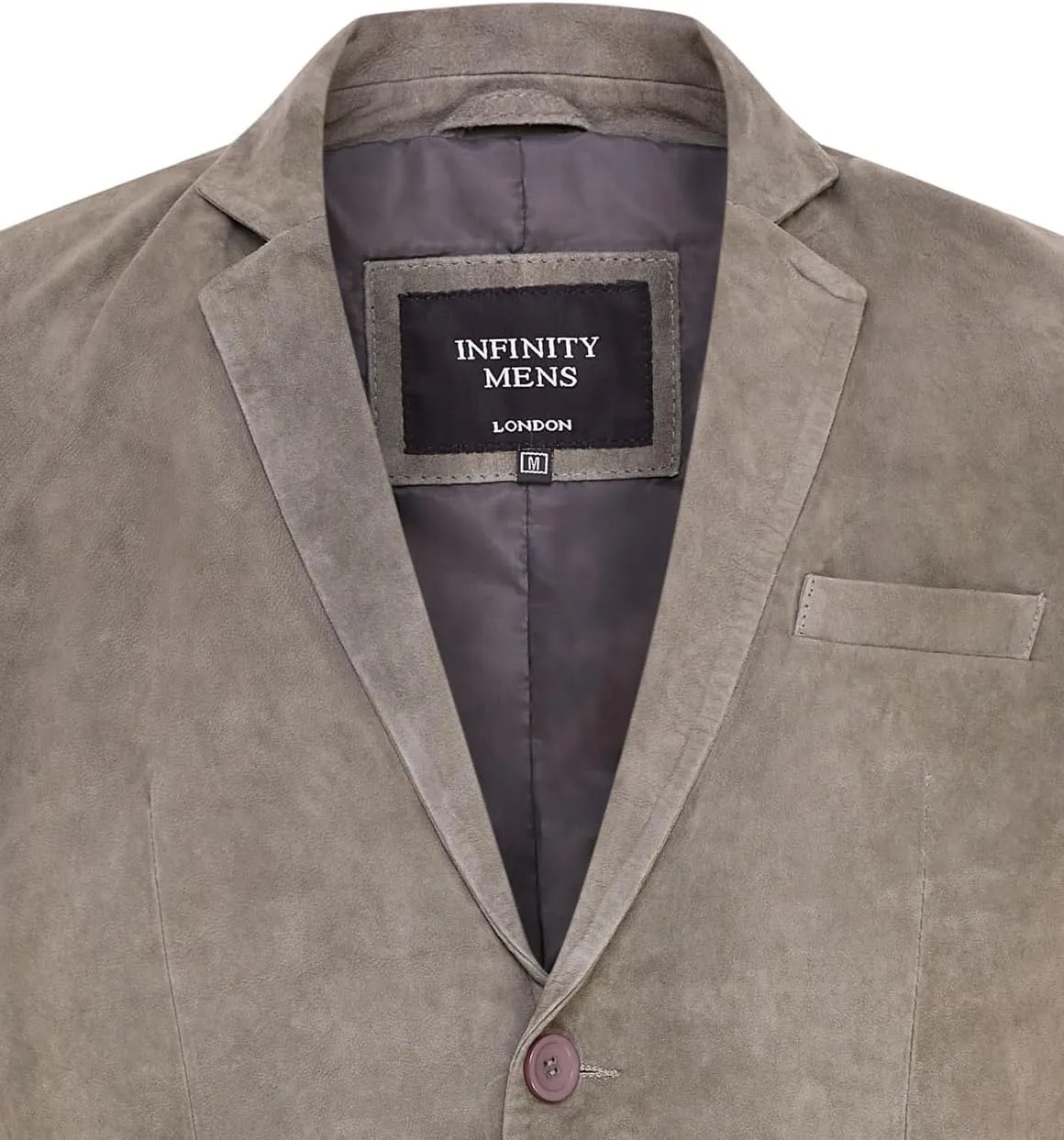 Mens Soft Real Suede Leather Italian Blazer Jacket Coat