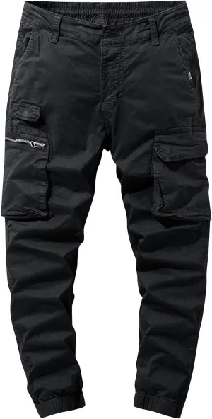 Men's Tactical Pants Waterproof Cargo Hiking Work Pants for Men Outdoor Active Construction Pants with Multi Pocket
