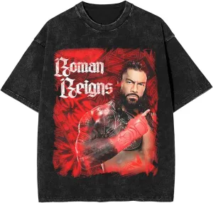 Men's Vintage Oversized Drop Shoulder Novelty T Shirts Loose Wash Solid Tees Tops