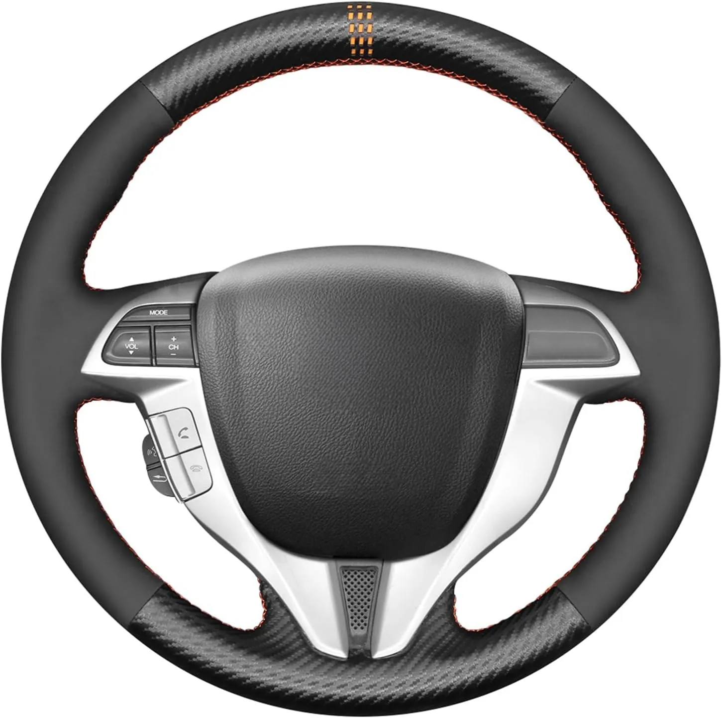 MEWANT Steering Wheel Cover Wrap Hand Stitch for Honda Accord Coupe 8 / Accord Crosstour Automotive Interior Suede Steering Wheel Wrap