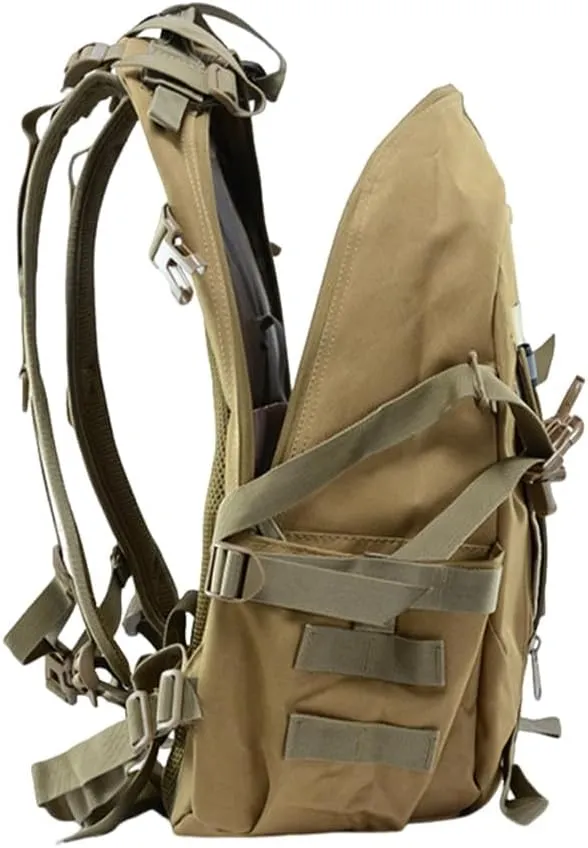 Military Tactical Backpack for Men - Large Capacity, Night Reflective Strip, Ideal for Camping and Work (green)