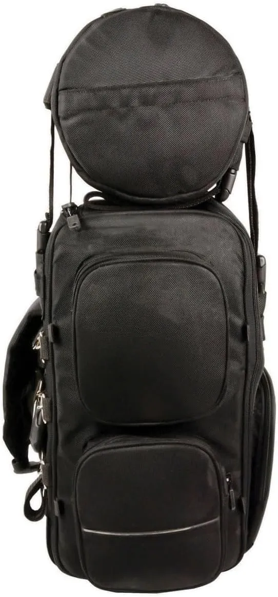 Milwaukee Leather SH680 Large Black Textile Motorcycle Sissy Bar Travel Bag - Large