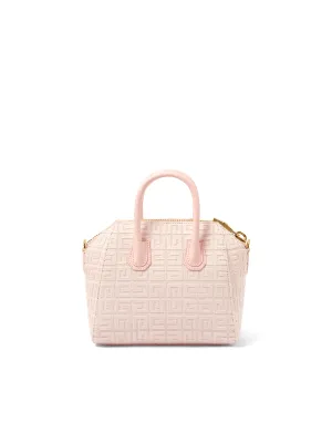 Mini Antigona Bag in Monogram Canvas in Tender Pink