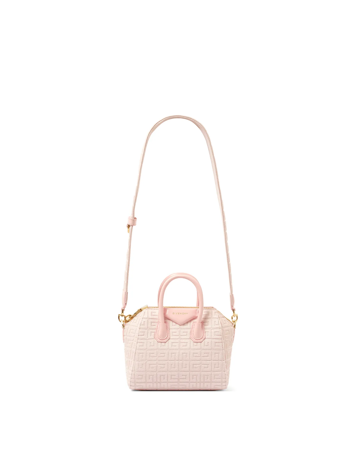 Mini Antigona Bag in Monogram Canvas in Tender Pink