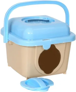 Mini Handheld Hamster Cage Portable Travel Carrier for Hamsters Material Random