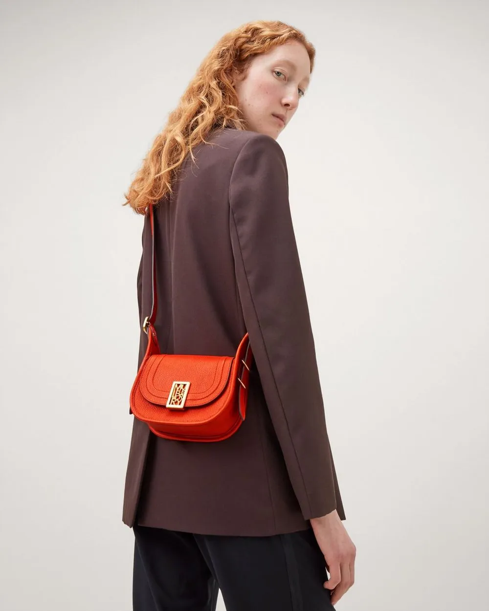 Mini Sadie Satchel  Goat Printed Leather - Mulberry