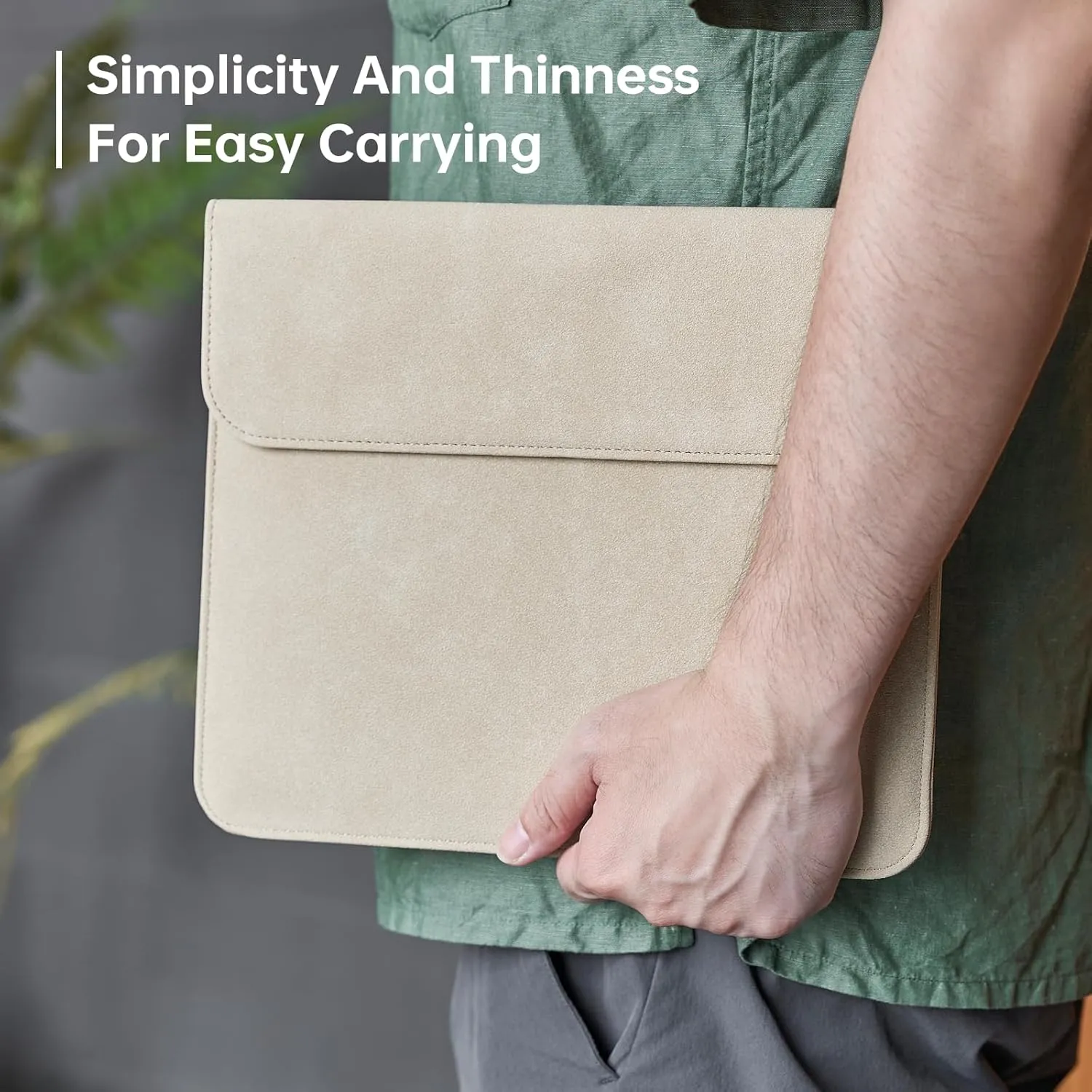 Minimalistic Protective Case - (Magnetic Closure, Scratch-Resistant, Water-Resistant,Pen Holder Design) Tablet Sleeve Case for 10.2" Tablet Device and 10.3" Remarkable 2. (Khaki)