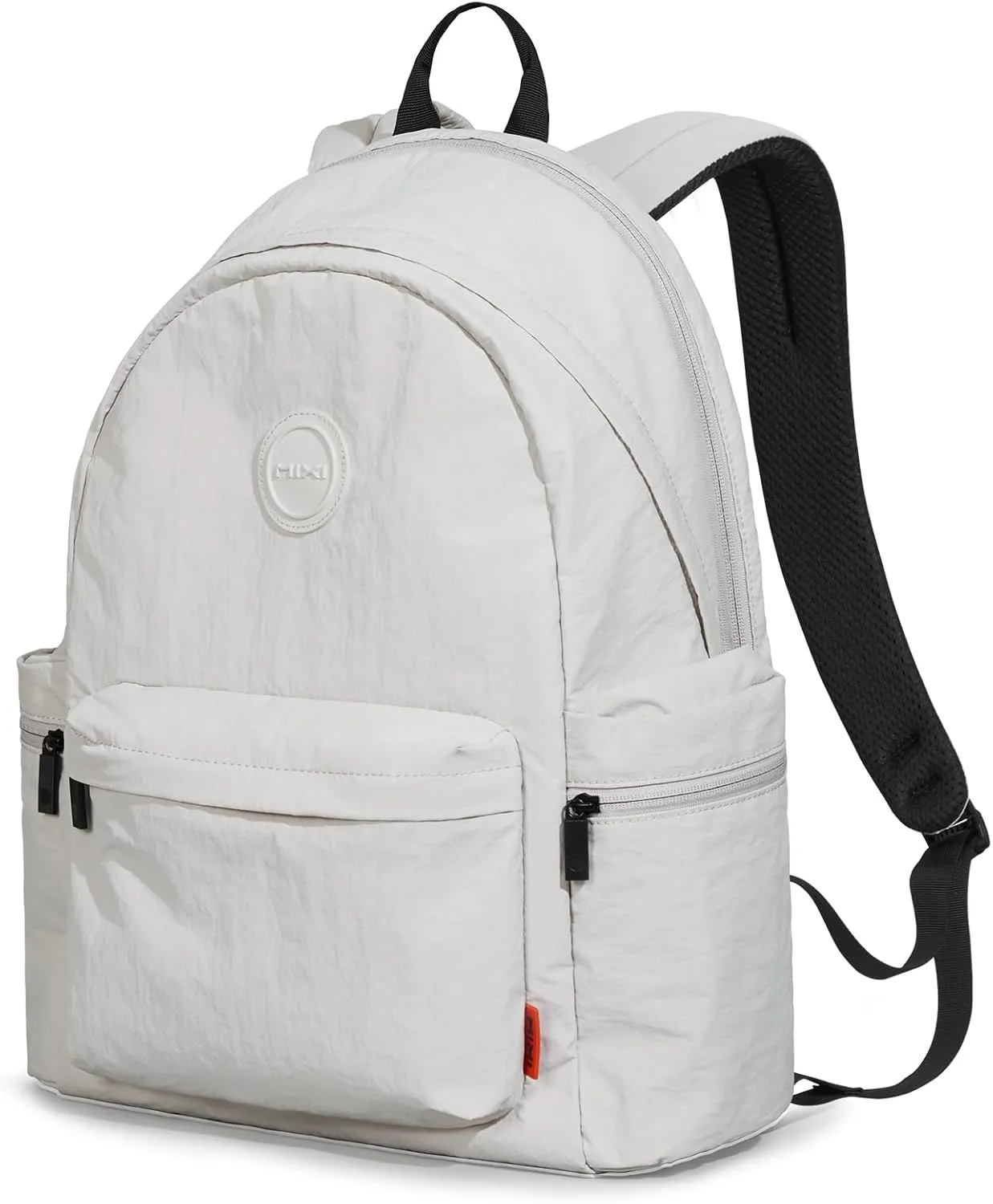 mixi Outdoor Lightweight Backpack Casual Carry On Laptop Backpack Travel Bookbag for Women Men, Water Resistant Durable Small Hiking Bag for Camping Weekender Sports College Work, 15 Inch, Light Gray