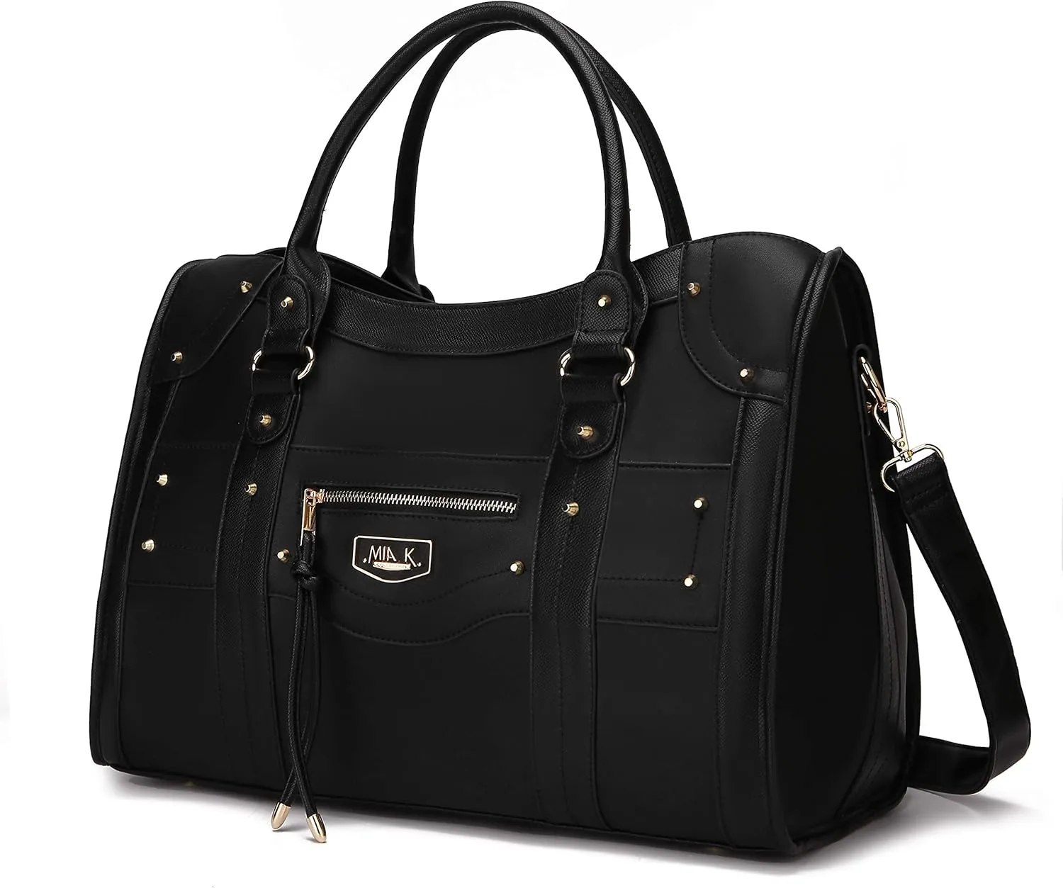 MKF Collection Duffle Bag for Women Girls – PU Leather Large Cute Weekender Overnight Sleepover – Carry on Luggage Bag