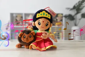 MODI TOYS Durga Devi (Small - 7 inch) Mantra Singing Plush Toy | Ideal for Newborns, Infants, Toddlers, Grandparents | Best for Diwali, Baby Shower, Birthday, Housewarming