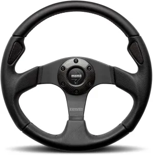 MOMO Motorsport JET35BK0B Steering Wheel (Jet Leather/Air leather), 1 Pack