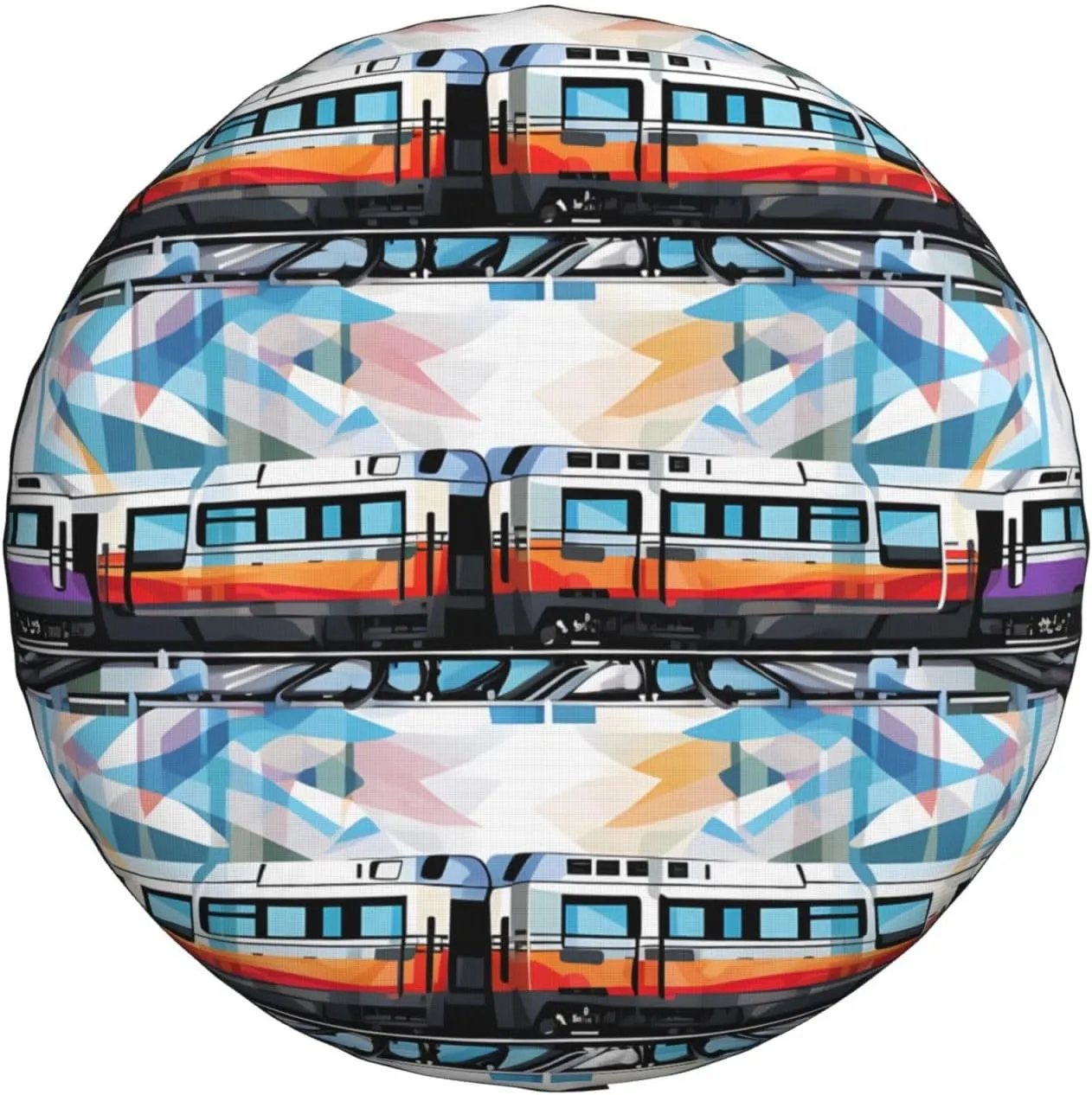 Monorail Train Tire Cover Outdoor Waterproof Snow Sun Rain Wheel Cover Portable Wheel Bags Camper Spare Tire Cover Universal Car Tire Protectors for Trailer RV SUV