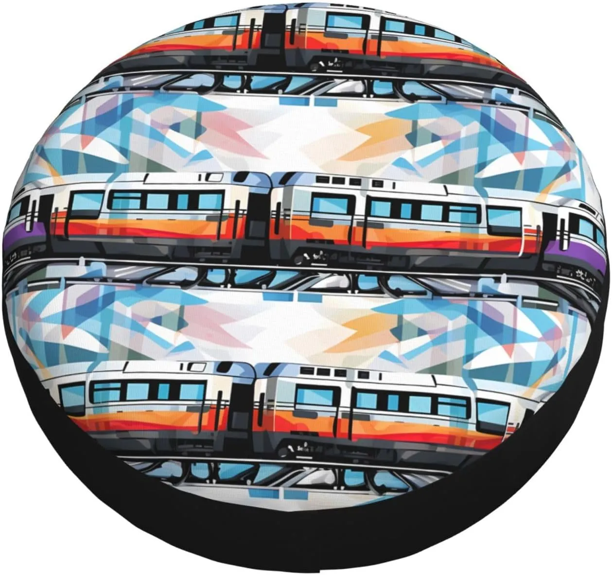 Monorail Train Tire Cover Outdoor Waterproof Snow Sun Rain Wheel Cover Portable Wheel Bags Camper Spare Tire Cover Universal Car Tire Protectors for Trailer RV SUV