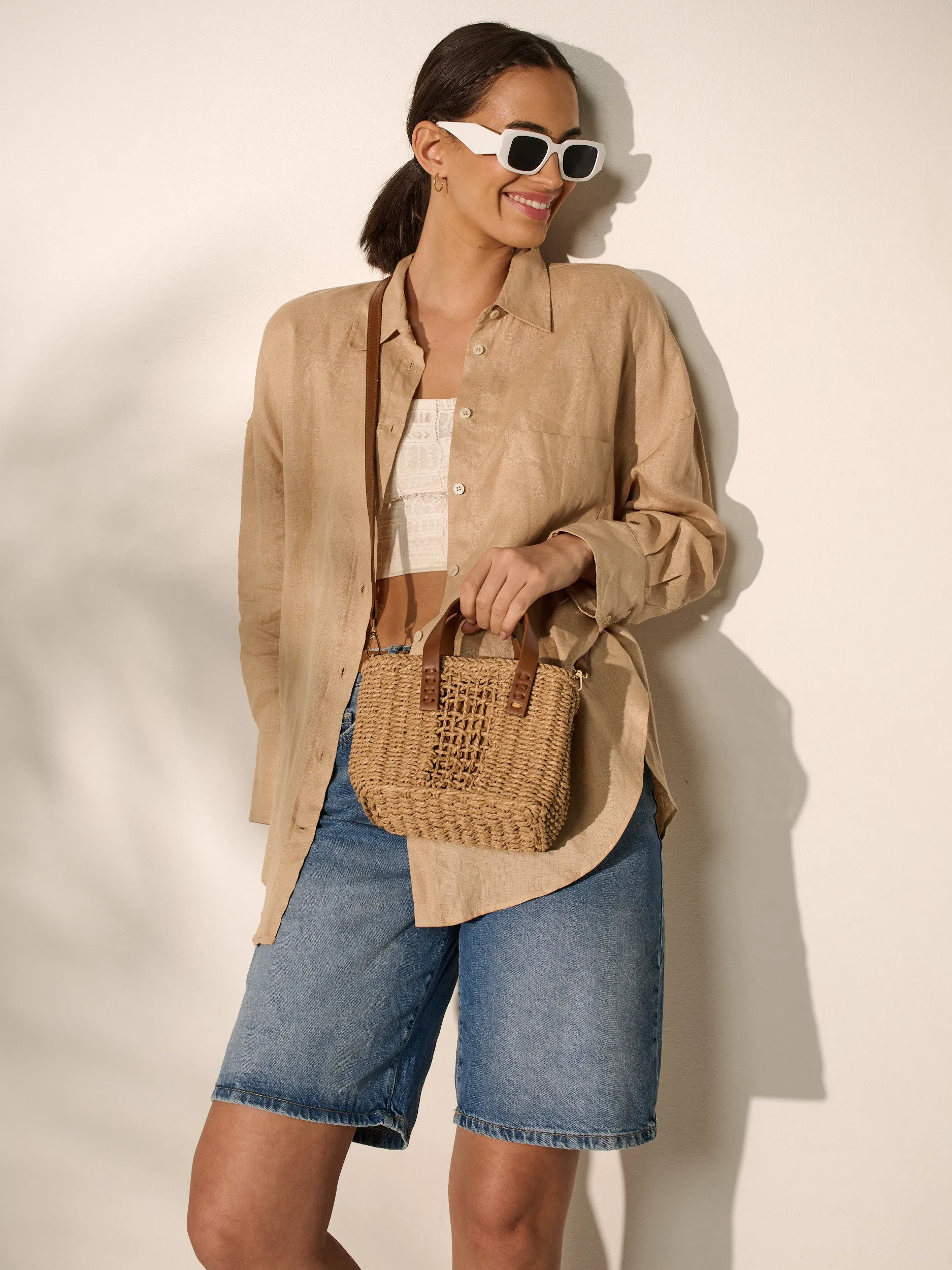[MOQ*2] Piccolo Petit Straw Bag in Tan