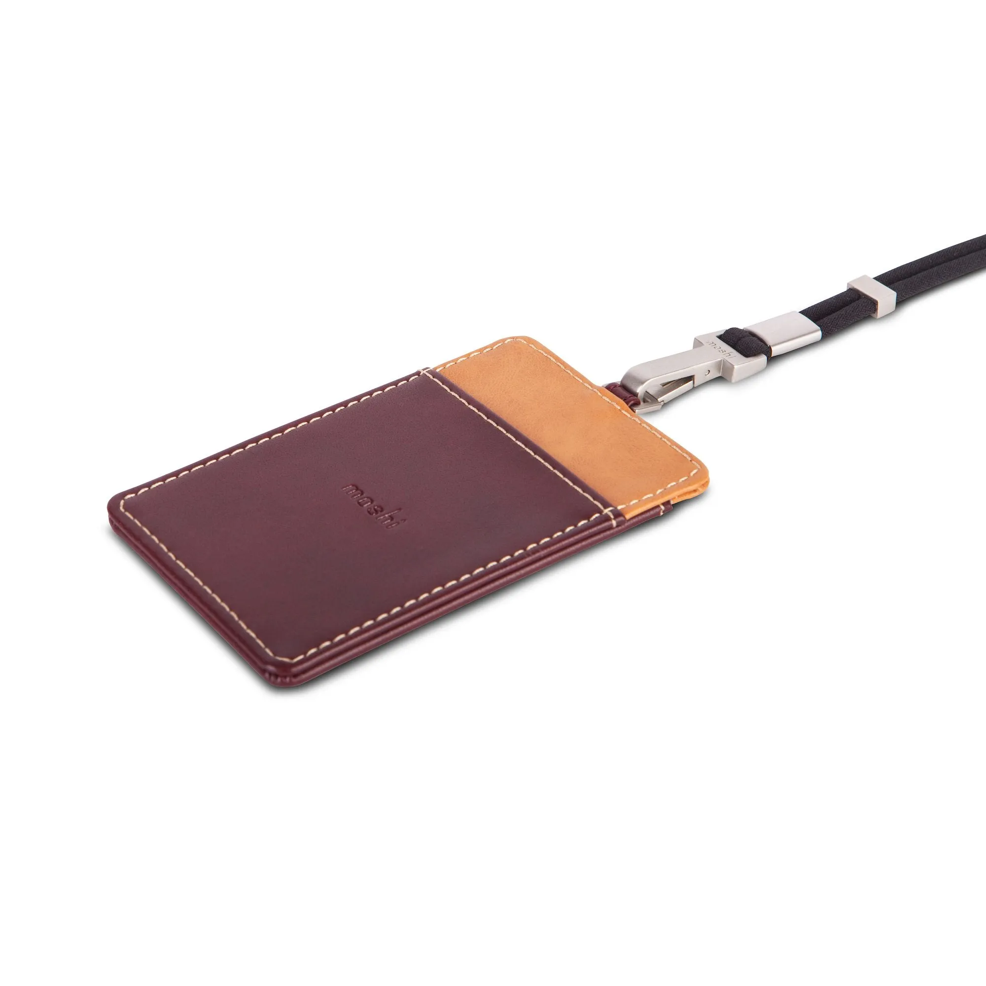 Moshi Badge Holder Vegan Leather Travel Accessory