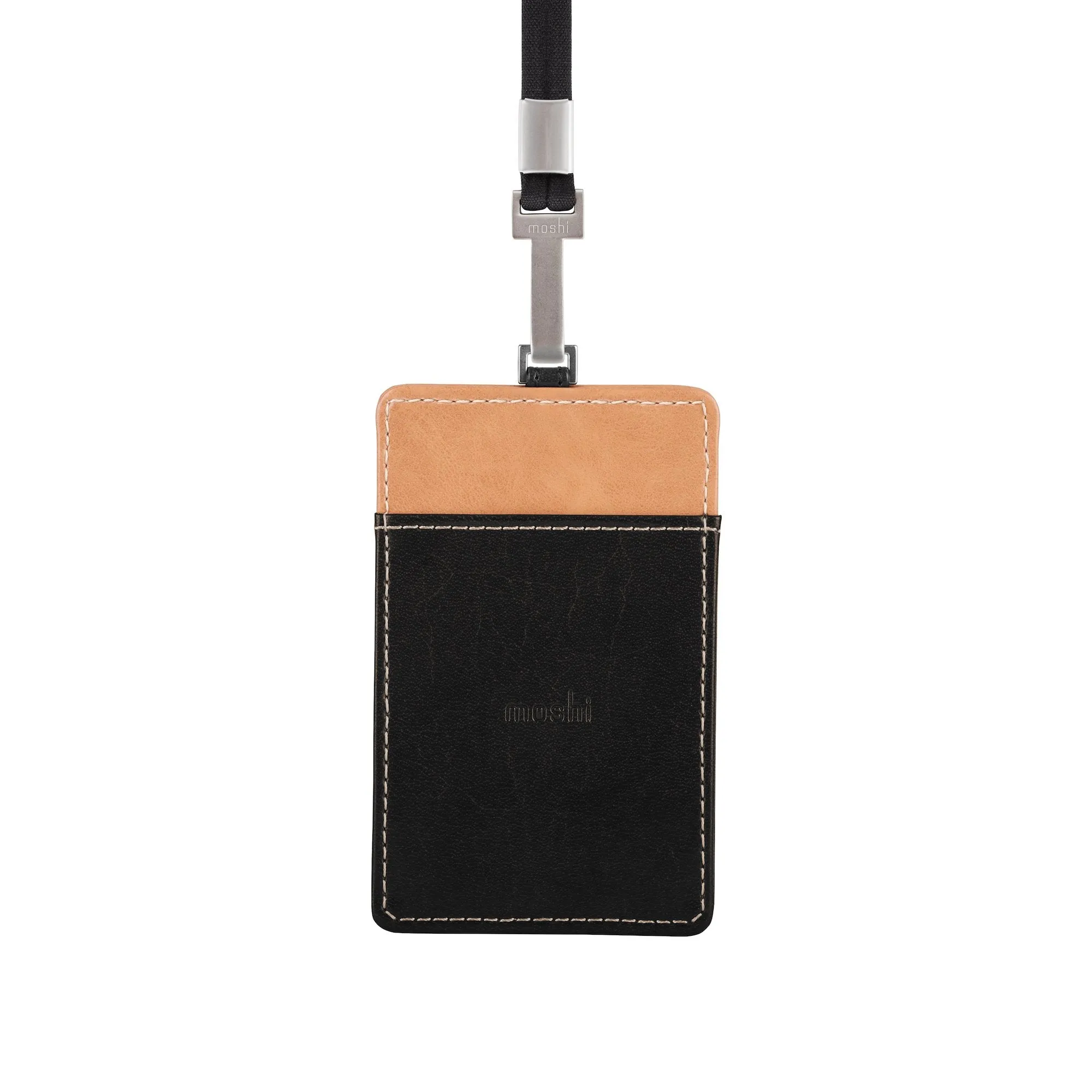 Moshi Badge Holder Vegan Leather Travel Accessory