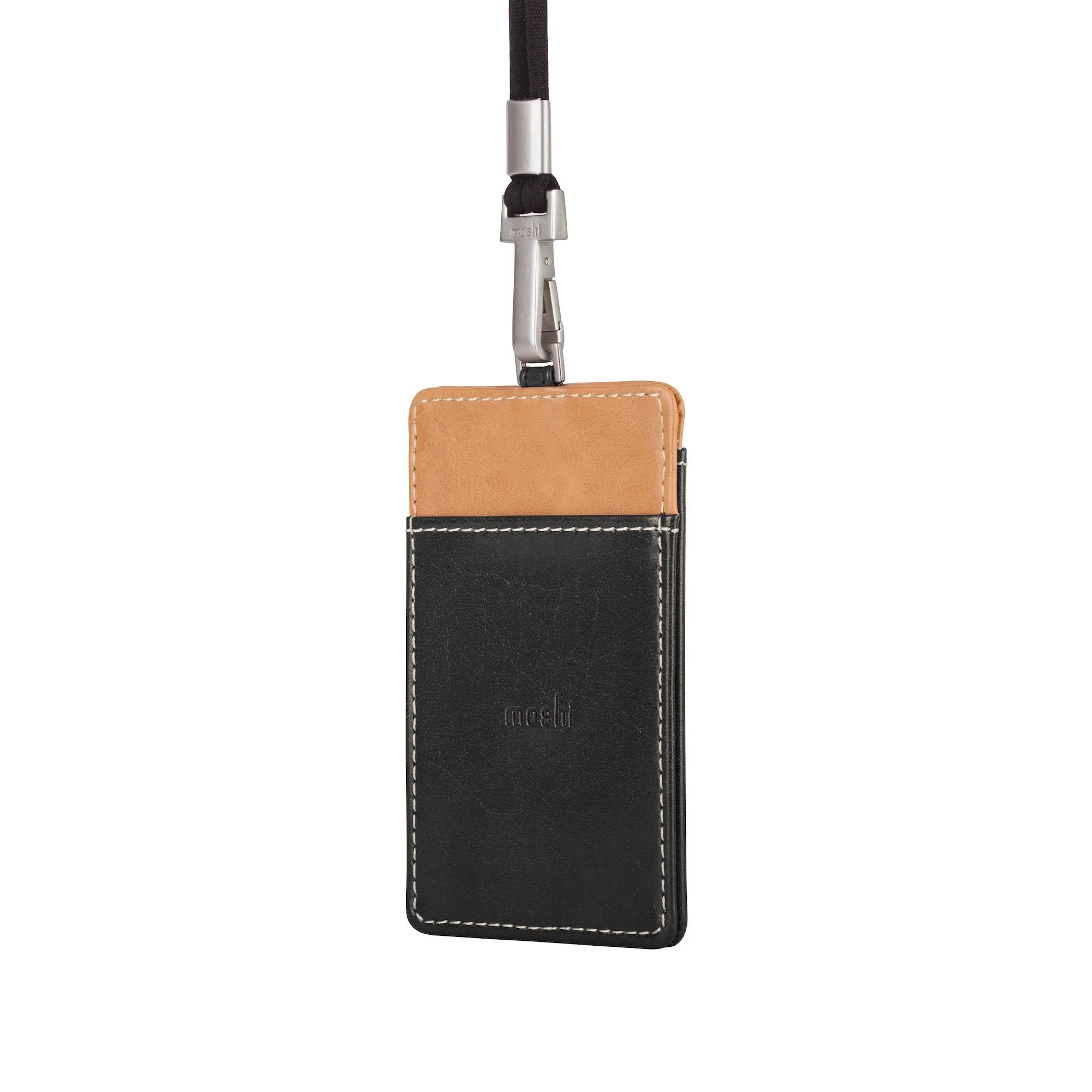 Moshi Badge Holder Vegan Leather Travel Accessory
