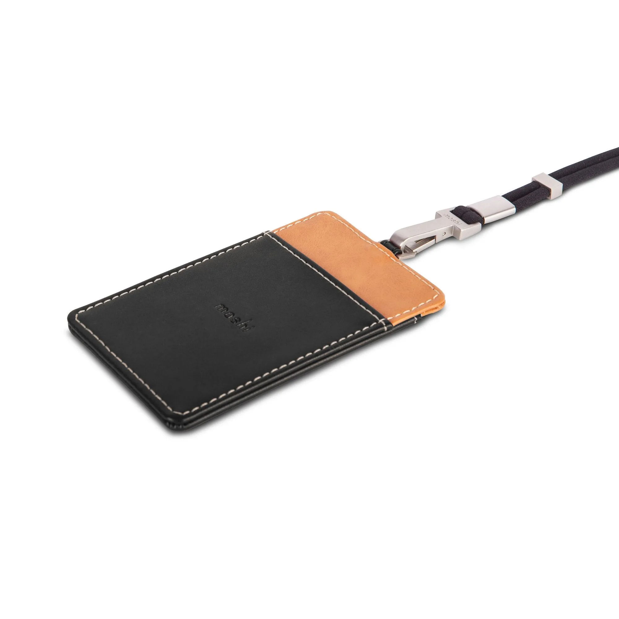 Moshi Badge Holder Vegan Leather Travel Accessory