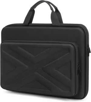 MOSISO 15.6-16 inch Laptop Hard Case, 15 inch Shockproof Waterproof Laptop Case Hard Shell Compatible with MacBook HP Dell, Carrying Sleeve Computer Bag with Sturdy Handle&Front Pocket&Belt, Black