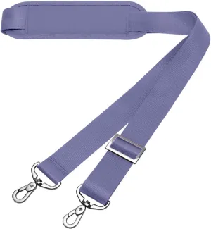 MOSISO 56 inch Shoulder Strap, Adjustable Thick Soft Universal Replacement Non-Slip Fit Padded with Metal Swivel Hooks for Laptop Shoulder Bag/Laptop Messenger Bag/Crossbody Bag, Lavender Gray