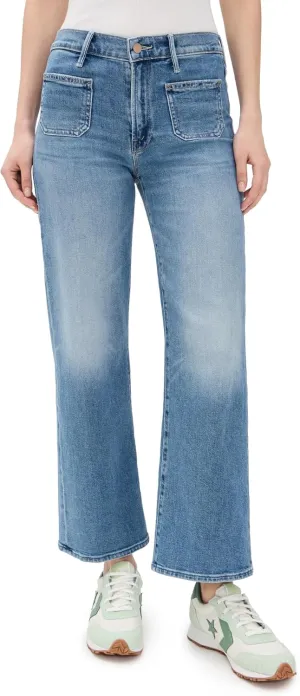 MOTHER Women's Patch Pocket Mid Rise Maven Ankle Jeans
