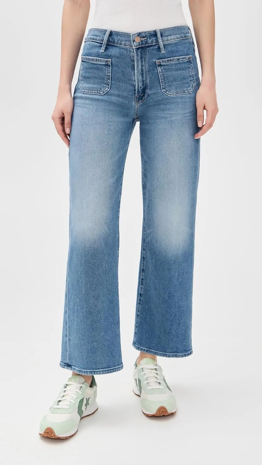 MOTHER Women's Patch Pocket Mid Rise Maven Ankle Jeans