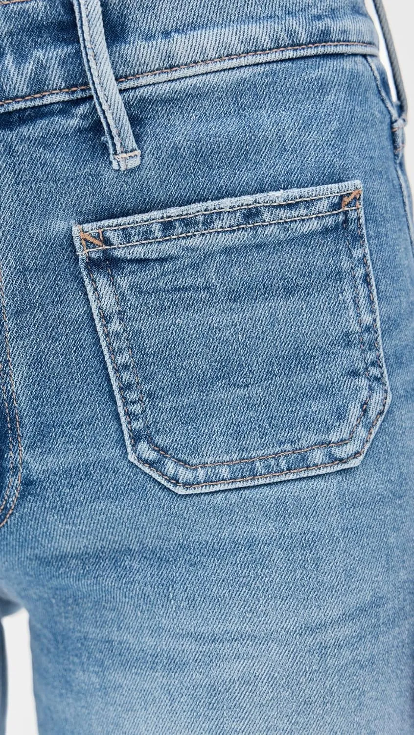 MOTHER Women's Patch Pocket Mid Rise Maven Ankle Jeans